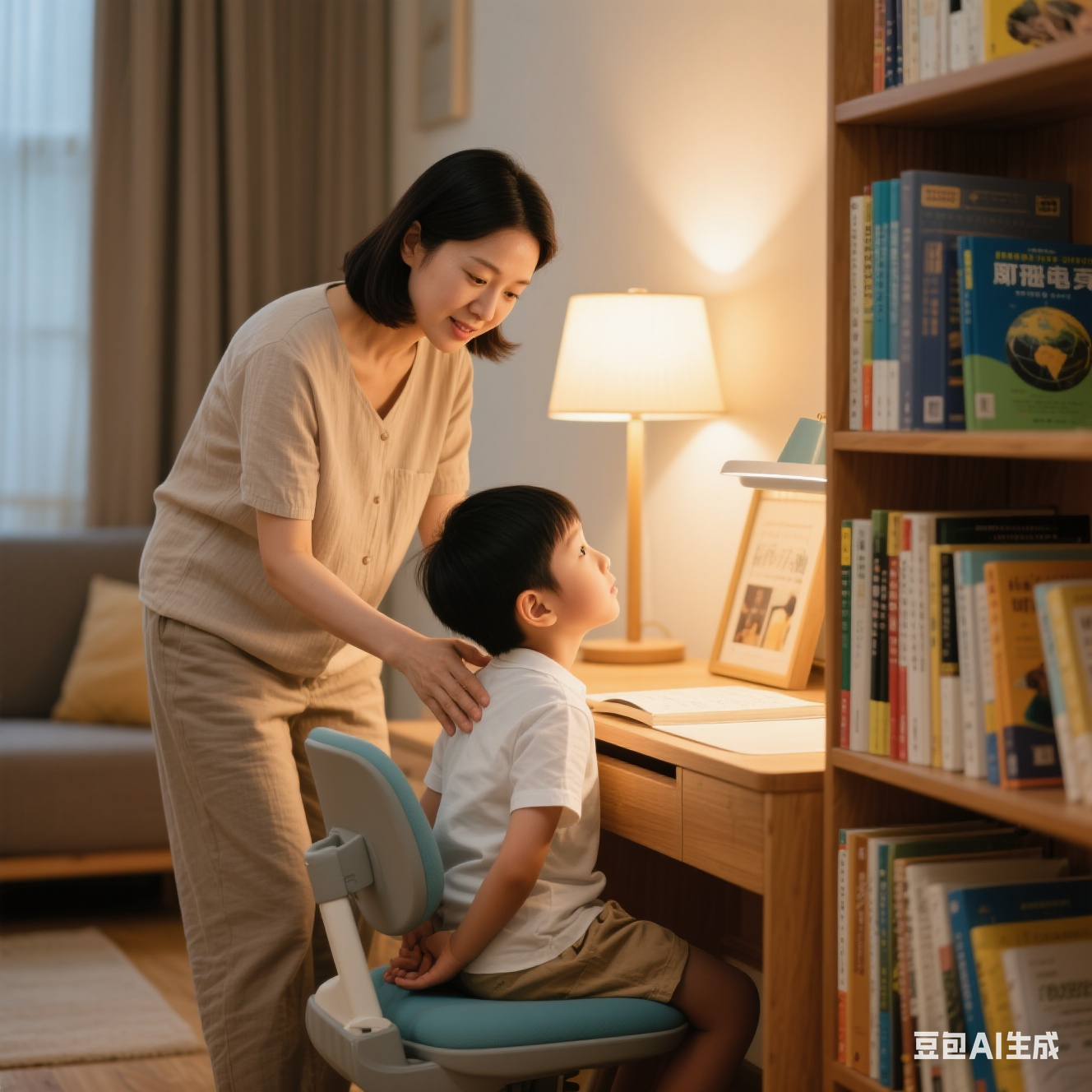 家長關(guān)注兒童坐姿預防脊柱后凸